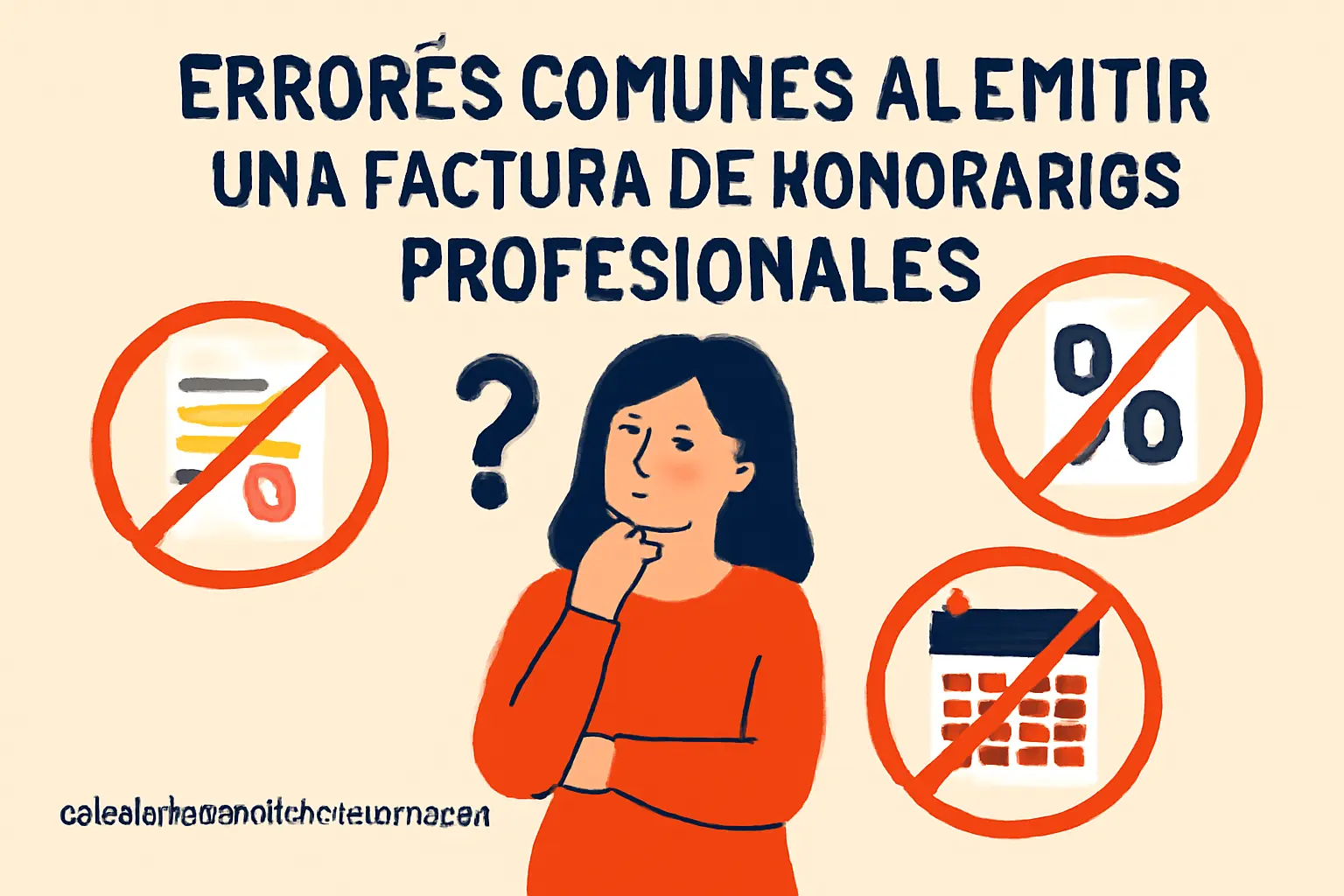 Errores comunes al emitir una factura de honorarios profesionales